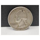 1960 D Silver Quarter Coin