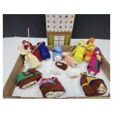 Crocheted Nativity Characters