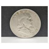1963 D  Silver Franklin Half Dollar Coin