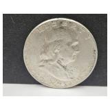1962 Silver Franklin Half Dollar Coin