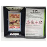 NIB ZIPPO Lighter TROPHY RACE CAR W Box