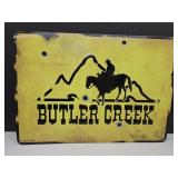 Butler Creek Metal Sign 19.5" x 13.5"