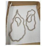 2 Sets Pearls w Matching Bracelets