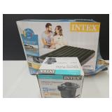 Intex Inflatable Queen Mattress & Electric Pump