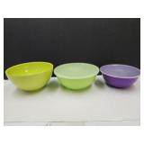 3 Melamine Bowls up to 10"w