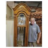 Howard & Miller Grandfather Clock 82" w Key