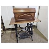 Antique NEW HOME Cast Iron Base Sewing Machine