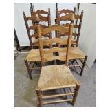 5 Tell City Ladder Back Chairs
