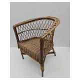 Vintage Childs Wicker Rocking Chair
