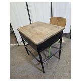 Vintage Childs  School Desk with Chair
