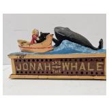 Cast Iron Jonah & the Whale  Mechanical Bank
