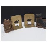 Scottie Dog Metal Bookends, Pencil Holder +