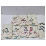 Lot of Vintage Tea Towels