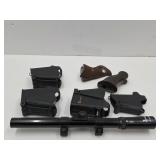 Gun MAG Loaders, Pistol Grips & Tasco Scope
