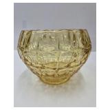 Indiana Glass Scalloped Large Yellow Bowl