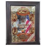 VTG Framed GLENFIDDICH Whiskey Mirror Sign 29 x40
