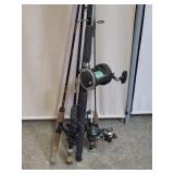 Fishing pole Lot Classic Pro, Zebco, Aero, Ammbass
