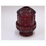 Amberina Fairy Lamp (Painted) 6.5" high