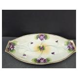 Hand Painted Nippon Serving Dish 13.5"L