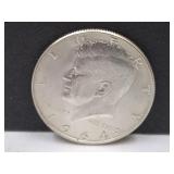 1964 D Silver Kennedy Half Dollar Coin