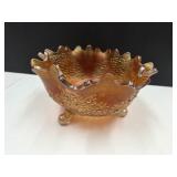 Beautiful Fenton Footed 11" Bowl SEE REPAIR