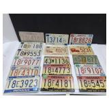 Large Lot of INDIANA Embossed License Plates