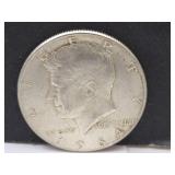 1964 Silver Kennedy Half Dollar Coin