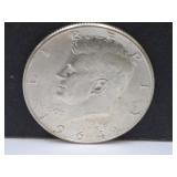 1964 D Silver Kennedy Half Dollar Coin