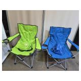 2 Travel Folding Chairs w Bags