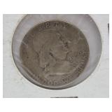 1950 D Silver Franklin Half Dollar Coin