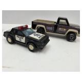 VTG Buddy L Police Car 5" L + Tonka Truck 7" L