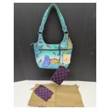 Anuschka Hand Painted Purse 13" W