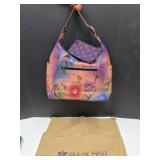 Anuschka Hand Painted Purse 17.5" W