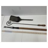 Primitive Tools, Wrought Iron , Coal Shovel +