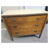 3 Drawer Oak Dresser 37 x 19 x 35" h