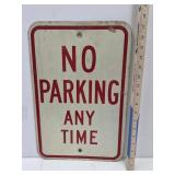 Metal NO PARKING Sign 12 x 18" H