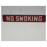 Metal NO SMOKING Sign 24 x 4"