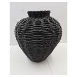 VTG Wicker Umbrella Holder 17" H