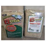 2 New Bags of Straw Seedig Mulch