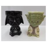 Star Wars Ceramic Goblet Mugs Darth Vader & Yoda