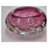 MCM Modern Art Glas Bowl by CZECH  Bowl 6 .5"w