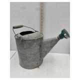 Galvanized Water Can W Plastic Sprinkler
