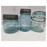 Pint Ball Jars W Zinc Lids & Atlas W Bale