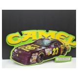 Metal NASCAR Camel ADV Sign 34" Long
