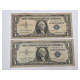 1957 A & 1957 Blue Seal $1 Notes