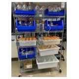 Lab Bottles w/Mobile Rack