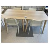 Lunch Tables, 34 1/2' x 30 1/' x 29' & Chairs
