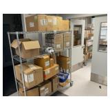 Rolling Rack & Lab Supplies