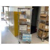 Rolling Rack & Lab Supplies