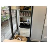 Bookcase w/Bottom Drawers & Promotional Items